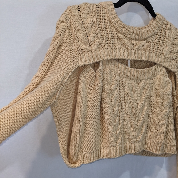 NWT Pistola LA Cotton Knit Cropped Honey Shrug Sweater Size Small - Picture 7 of 12
